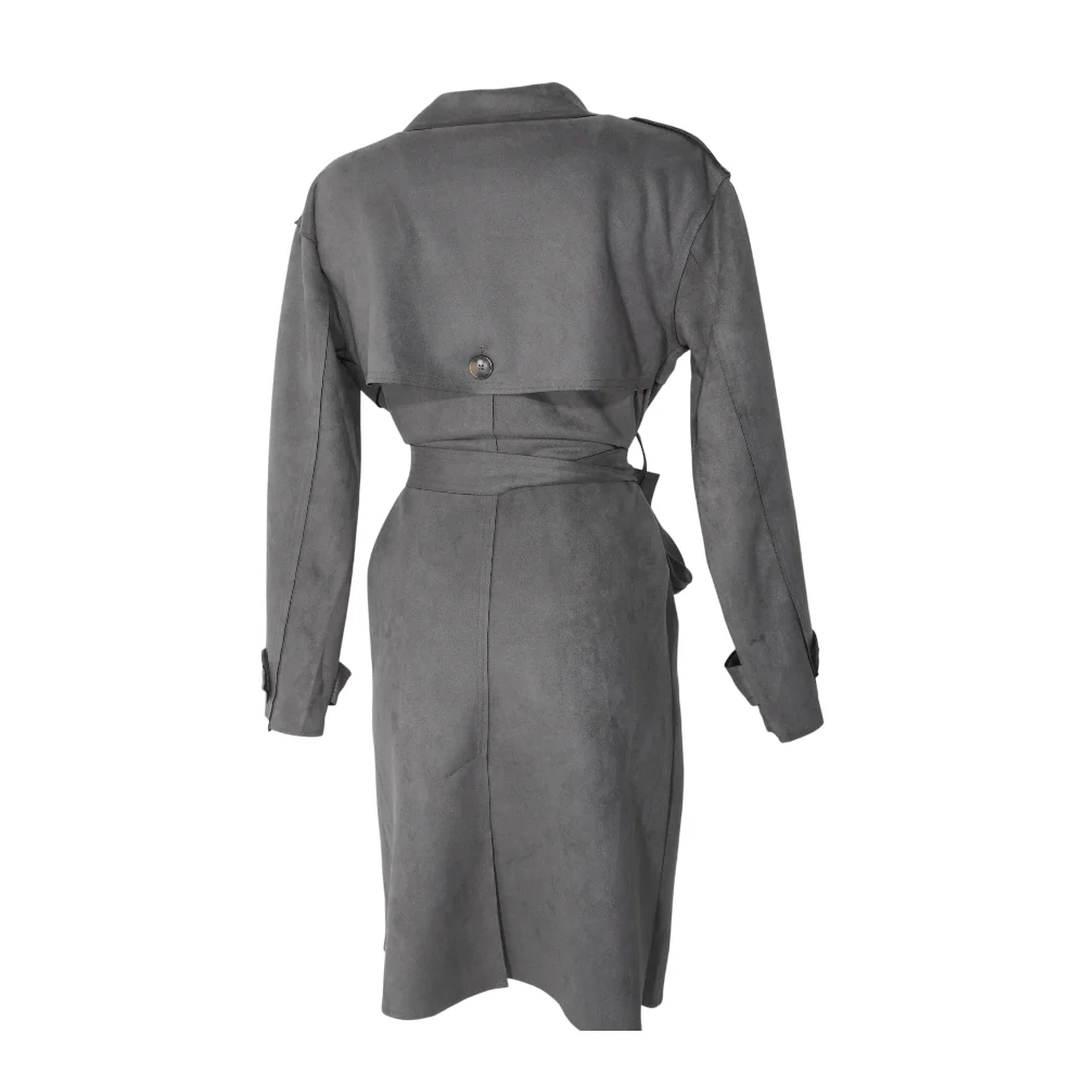 Gray Solid Coat - Image 2