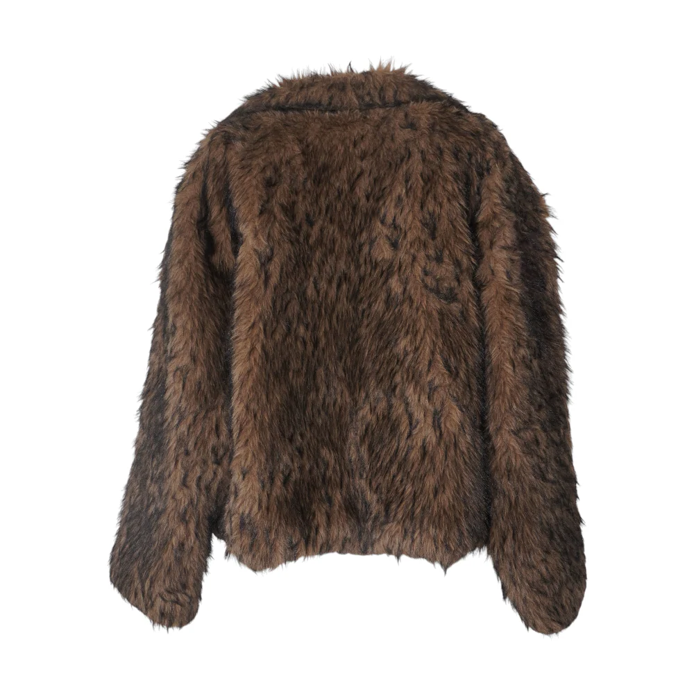 Brown Solid Jacket - Image 2