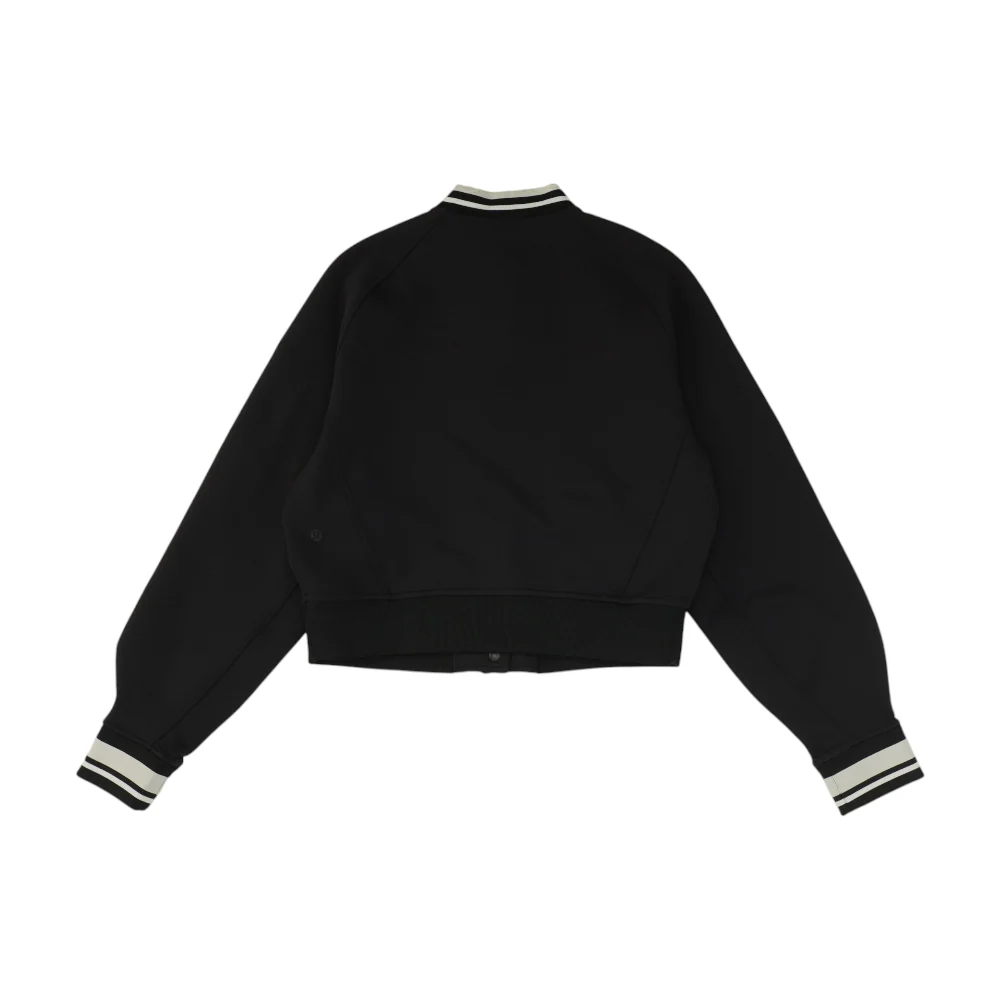 Black Solid Active Jacket - Image 2