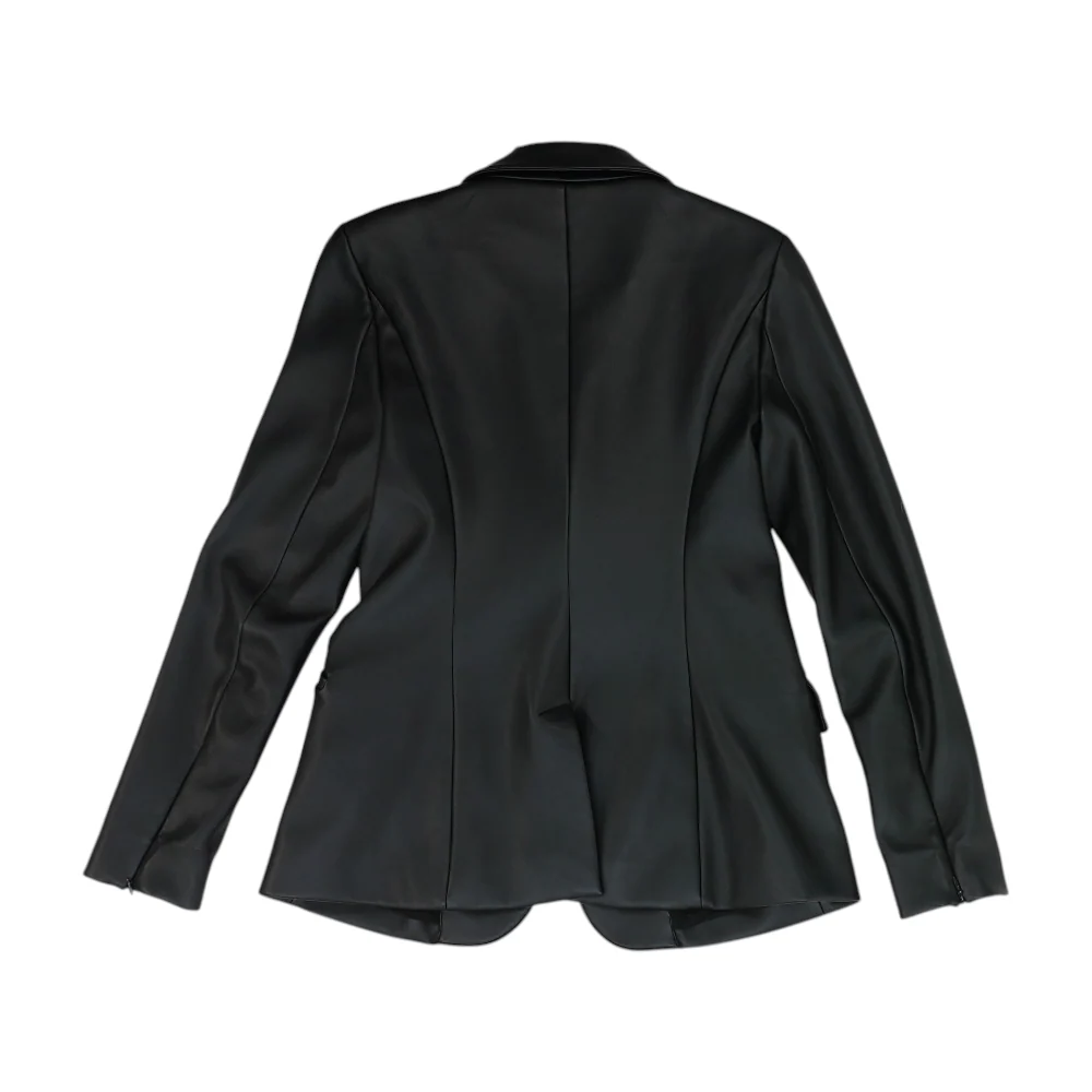 Black Solid Jacket - Image 2