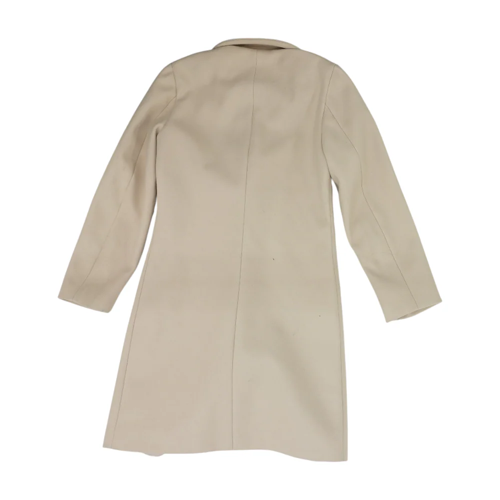 Beige Solid Coat - Image 2