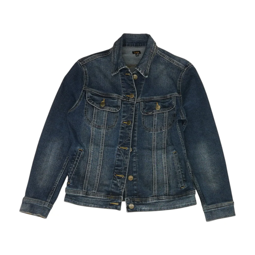 Navy Solid Denim Jacket