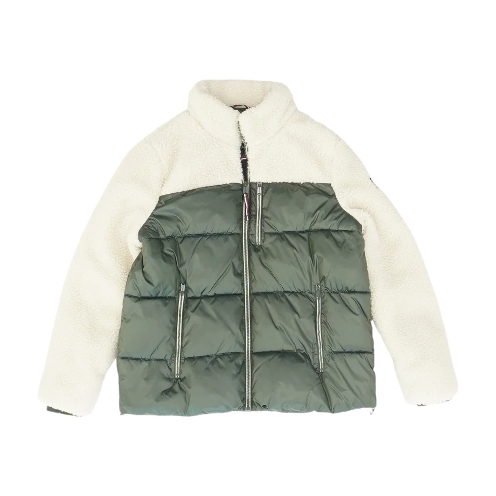 Green Color Block Jacket