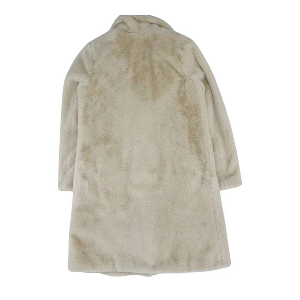 Beige Solid Coat - Image 2