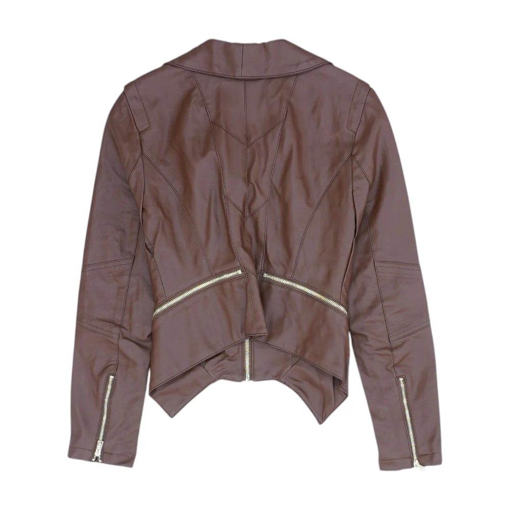 Brown Solid Jacket - Image 2