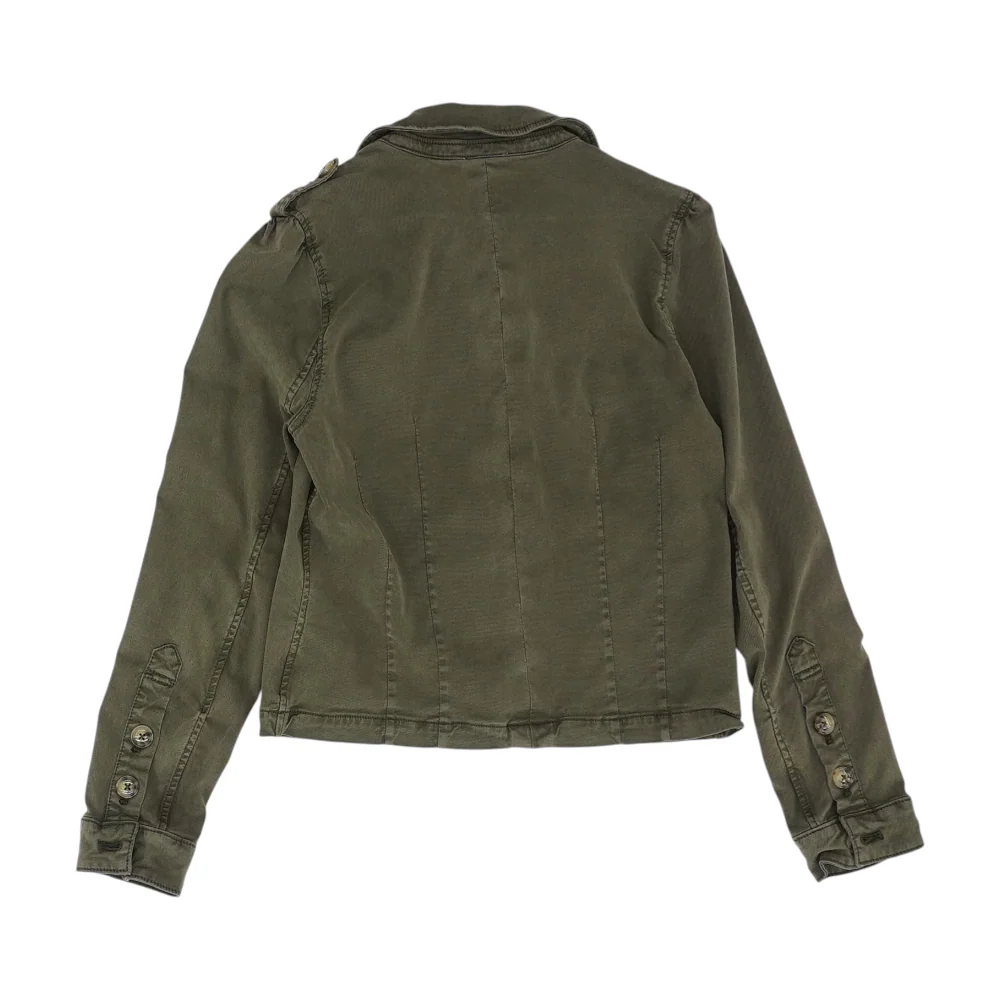 Olive Solid Jacket - Image 2