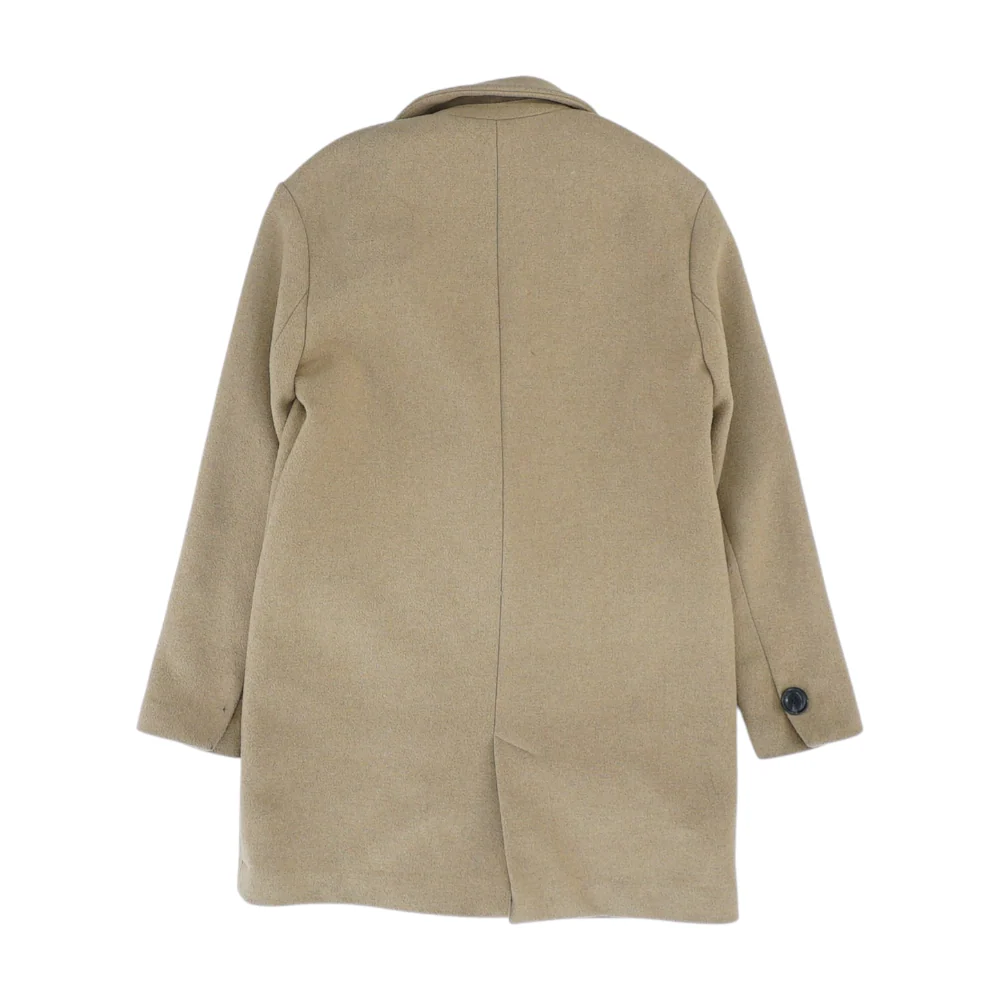 Khaki Solid Coat - Image 2