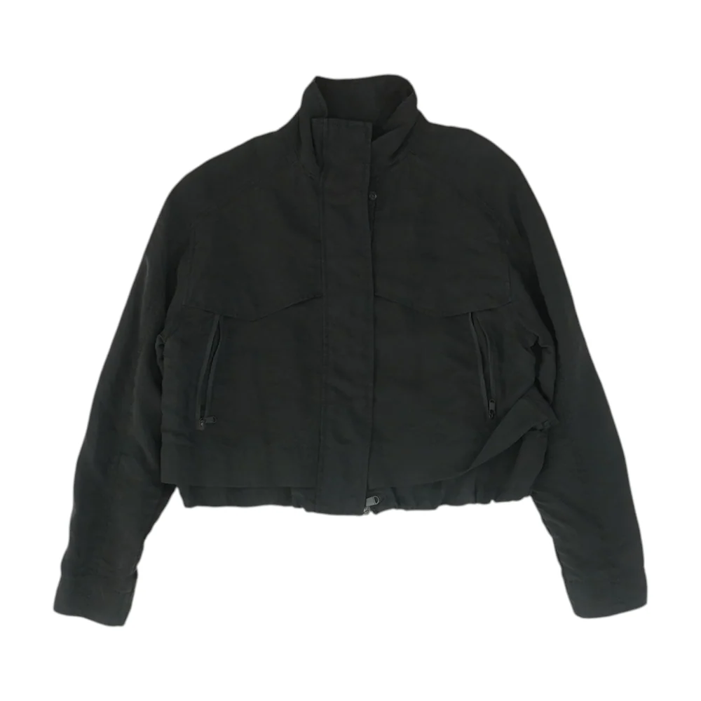 Black Solid Active Jacket