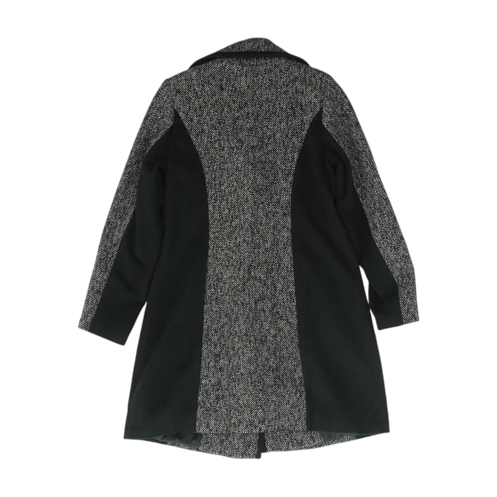 Vintage Black Solid Coat - Image 2