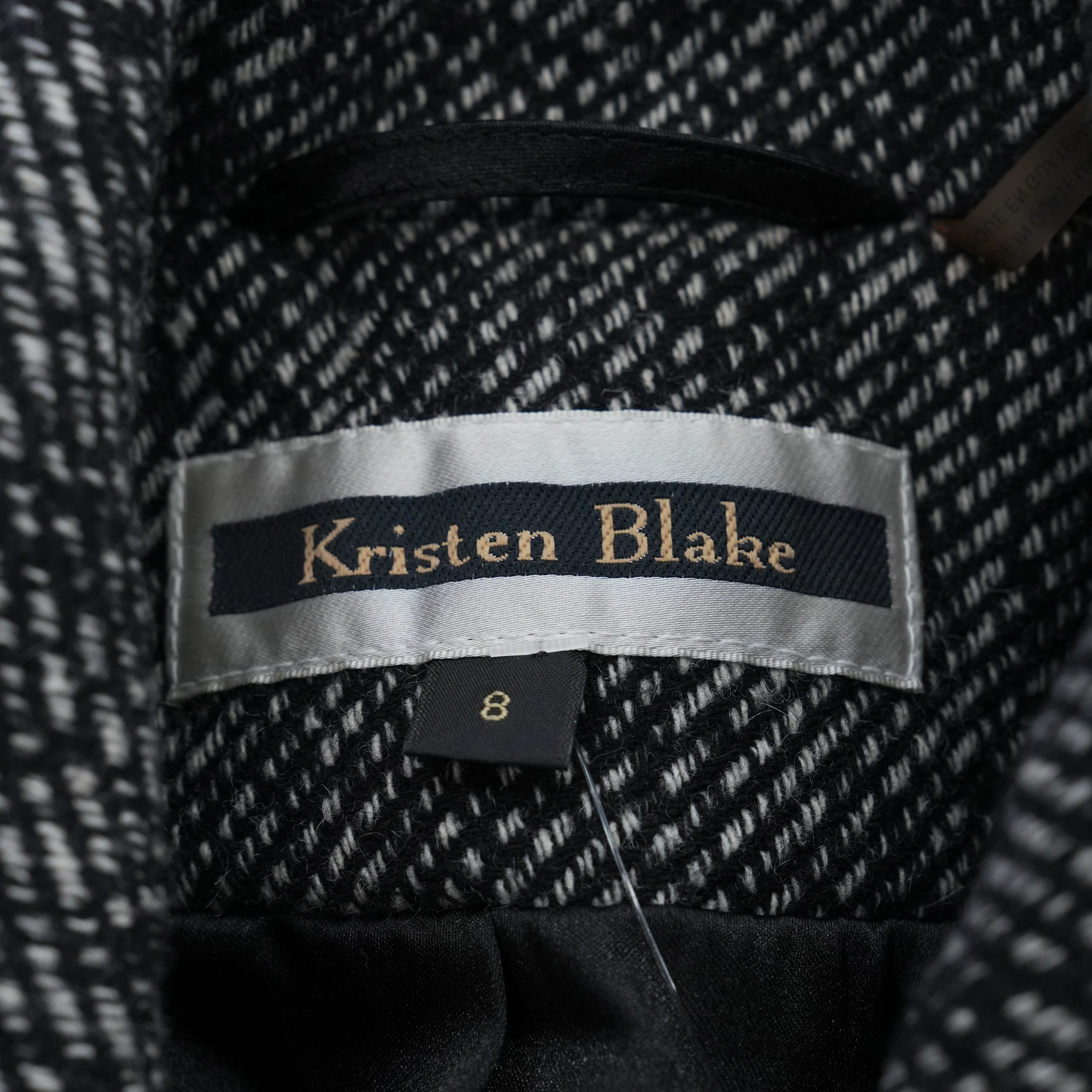 Vintage Black Solid Coat - Image 3