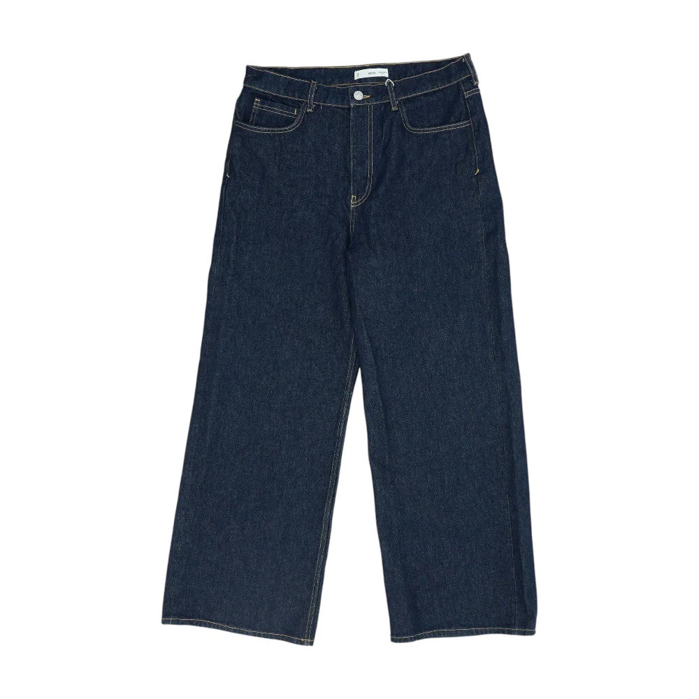 Navy Wide Leg Jeans