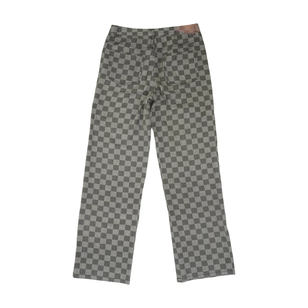 Gray Check Jeans - Image 2