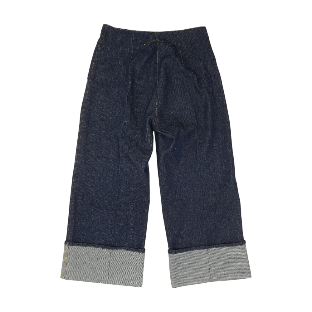 Navy Wide Leg Jeans - Image 2