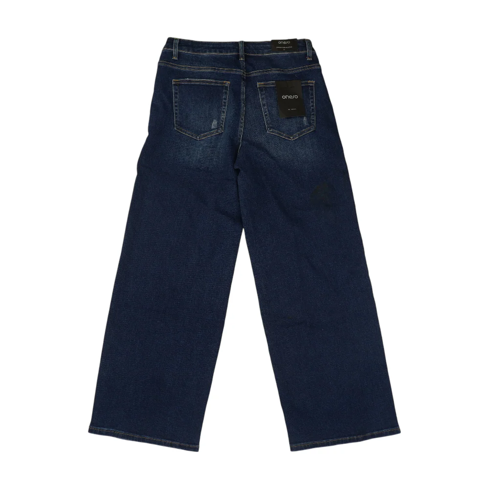 Navy Wide Leg Jeans - Image 2
