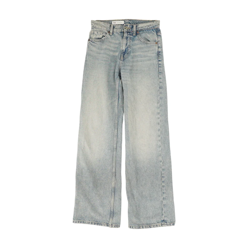 Blue Wide Leg Jeans
