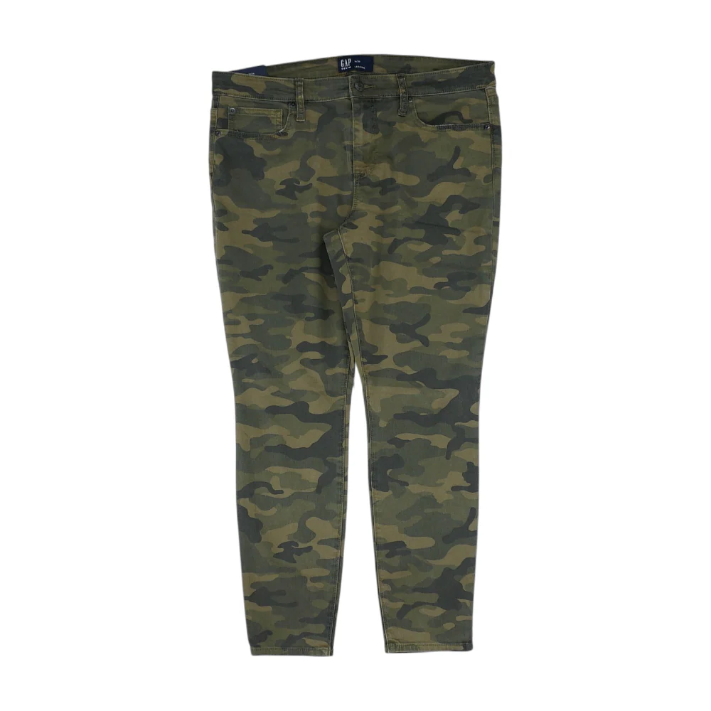 Green Camo Skinny Jeans