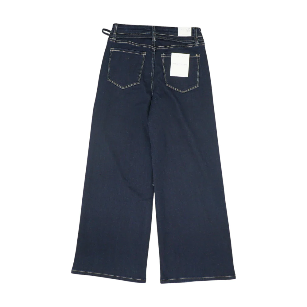 Blue Petite Wide Leg Jeans - Image 2
