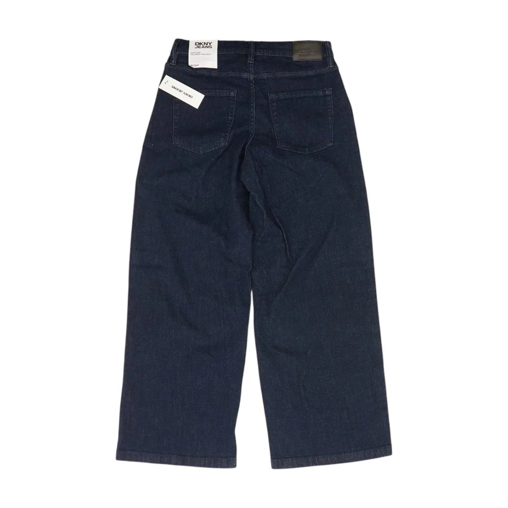 Navy Petite Wide Leg Jeans - Image 2