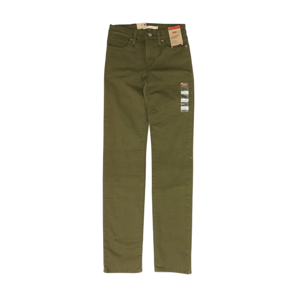 314 Green Straight Jeans