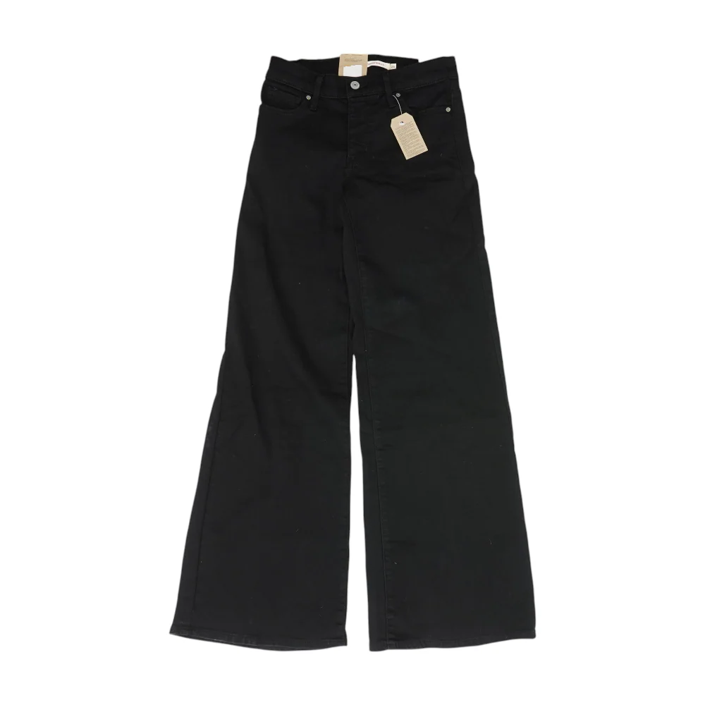 318 Black Wide Leg Jeans