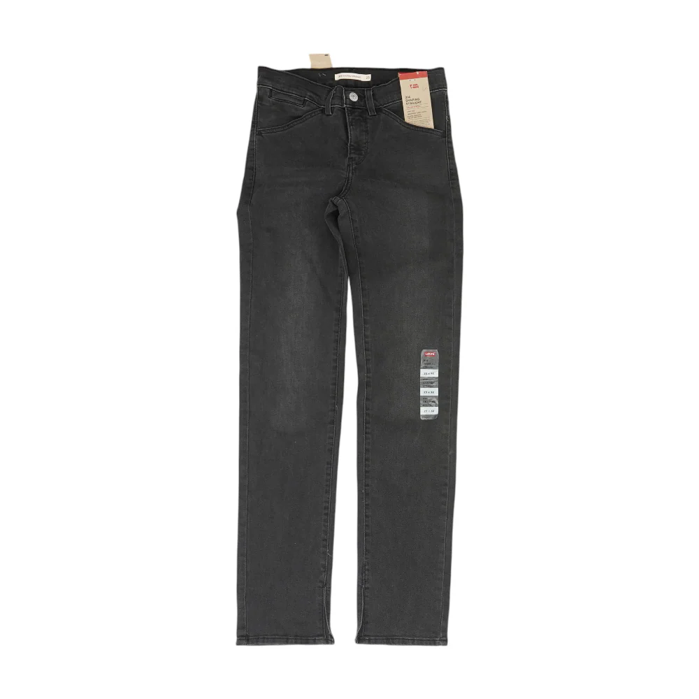 314 Black Straight Jeans