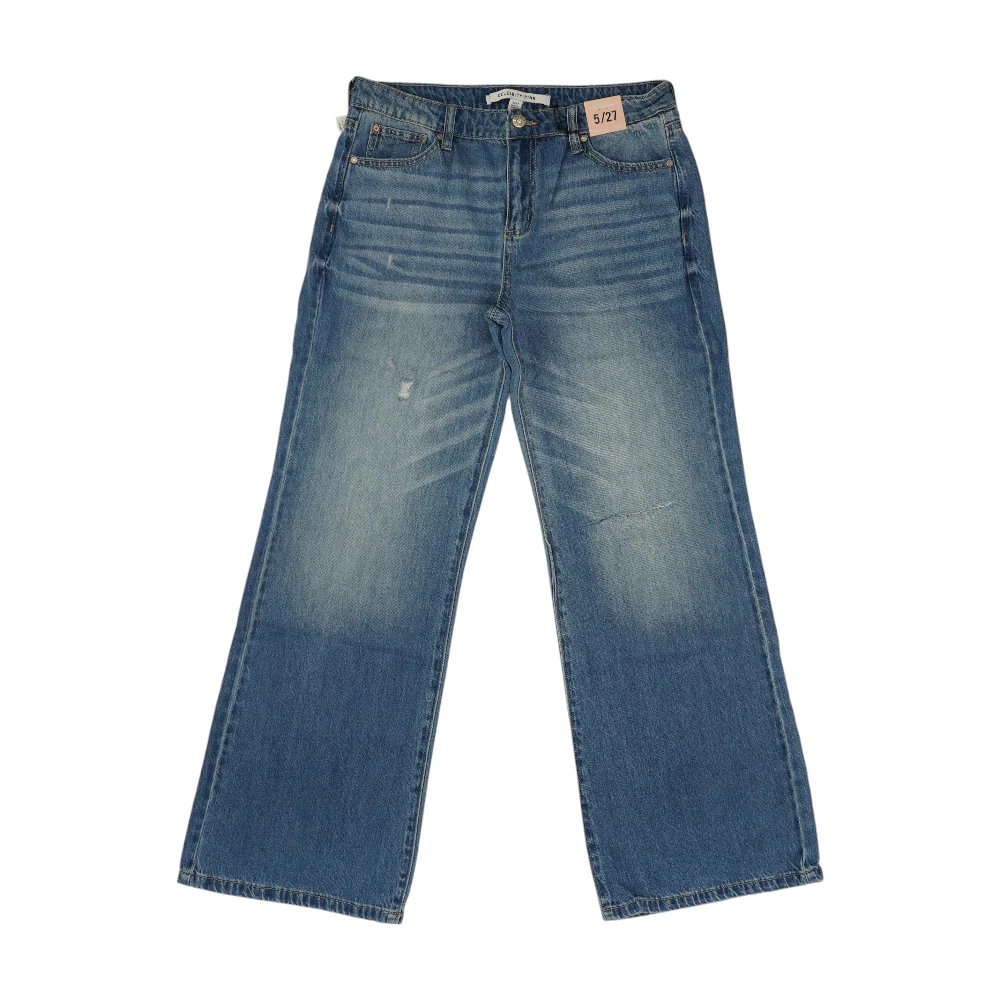 Blue Wide Leg Jeans