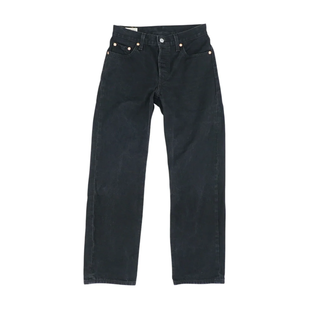 501 Black Straight Jeans