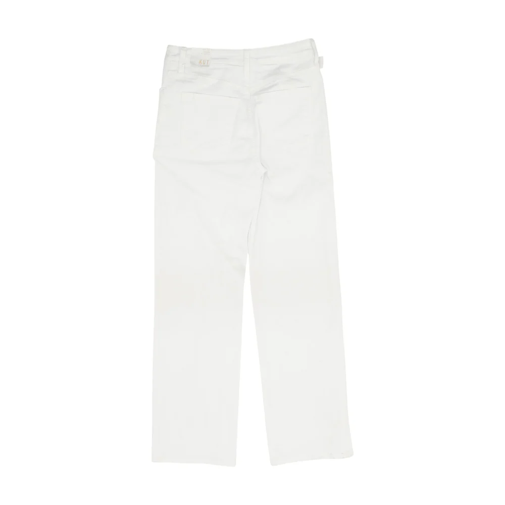 White Wide Leg Jeans - Image 2