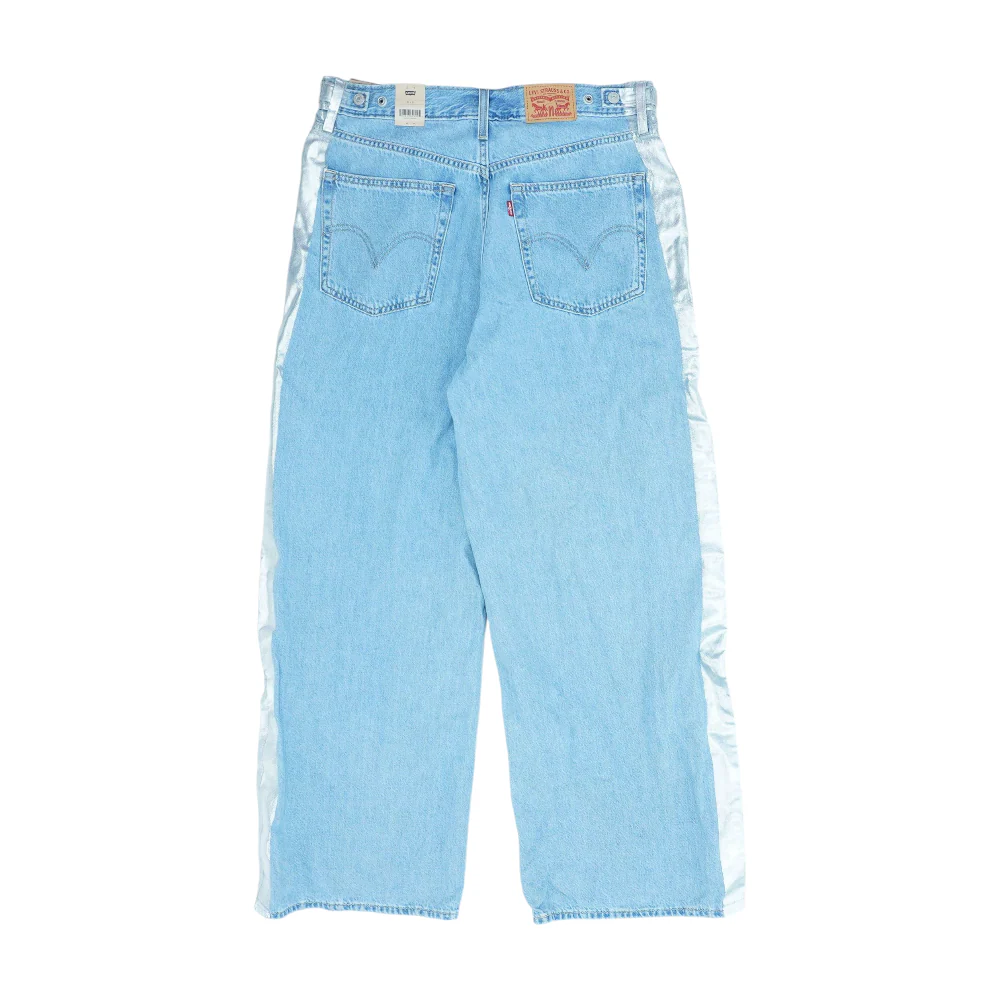 Blue Color Block Straight Jeans - Image 2