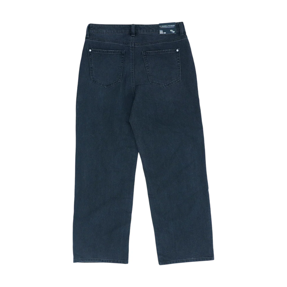 Black Wide Leg Jeans - Image 2
