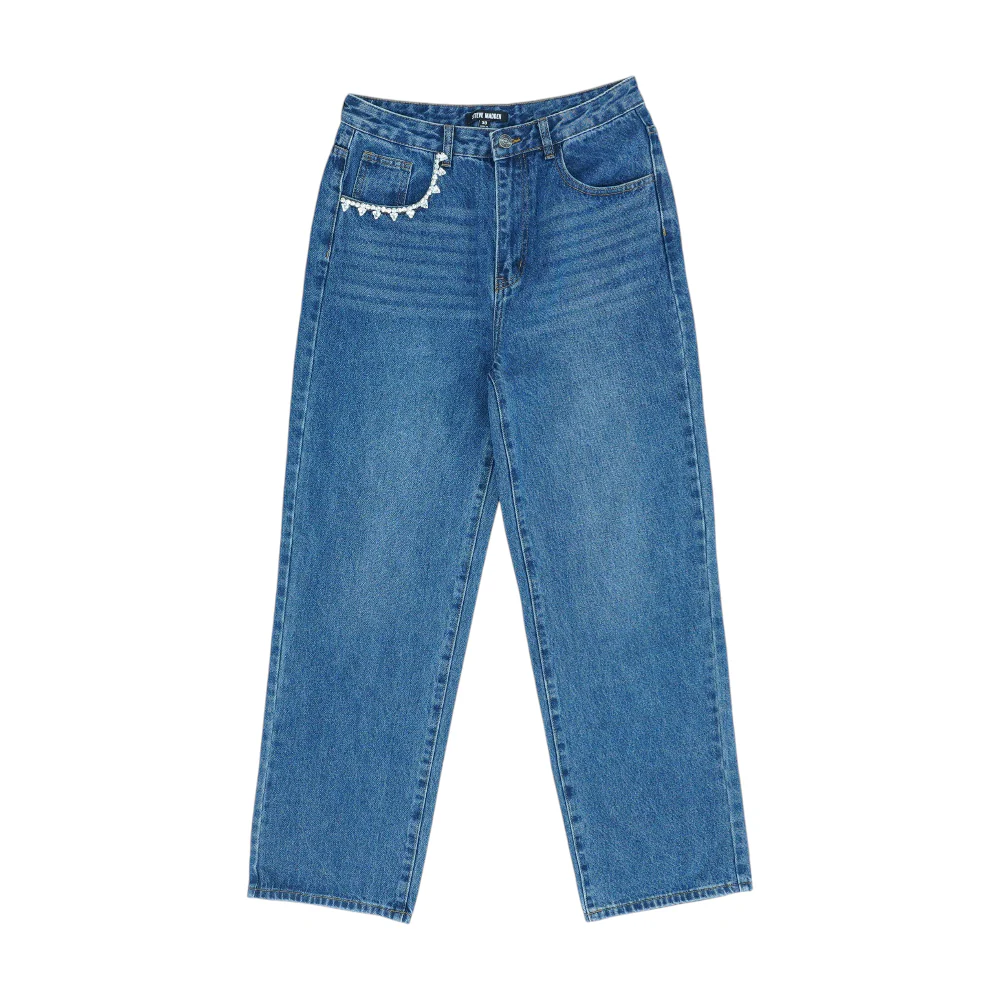 Blue Wide Leg Jeans