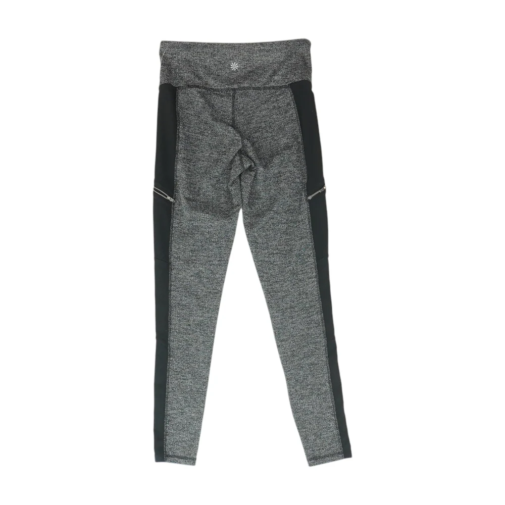 Black Herringbone Active Leggings - Image 2