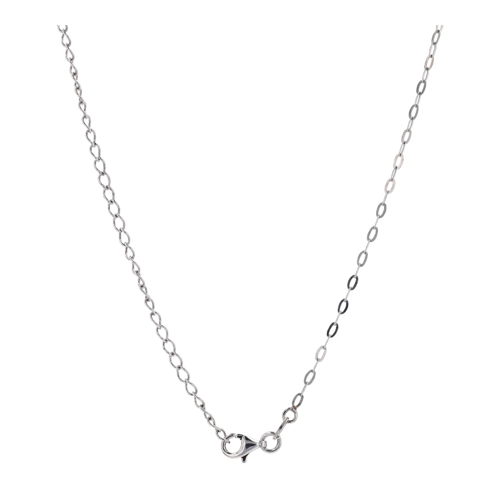 Sterling Silver Diamond Pendant Necklace - Image 2