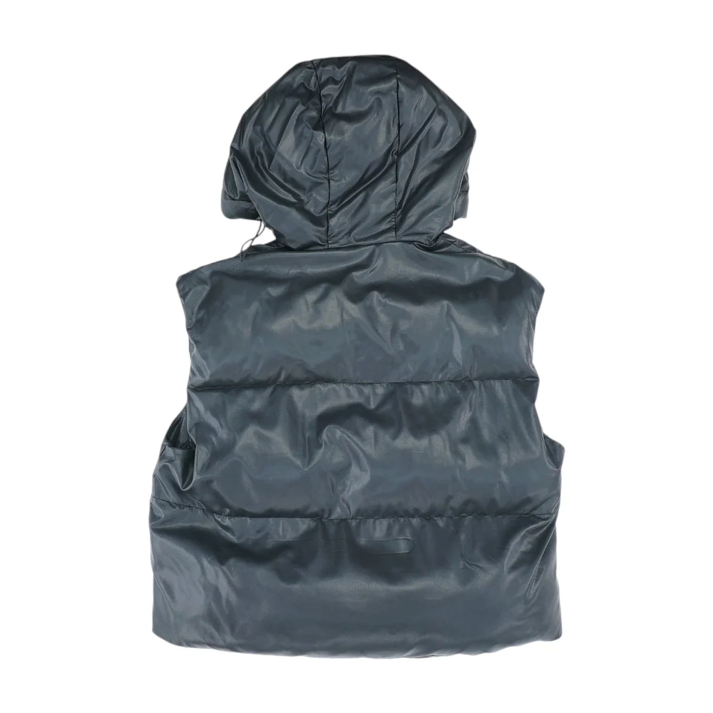 Black Solid Active Vest - Image 2