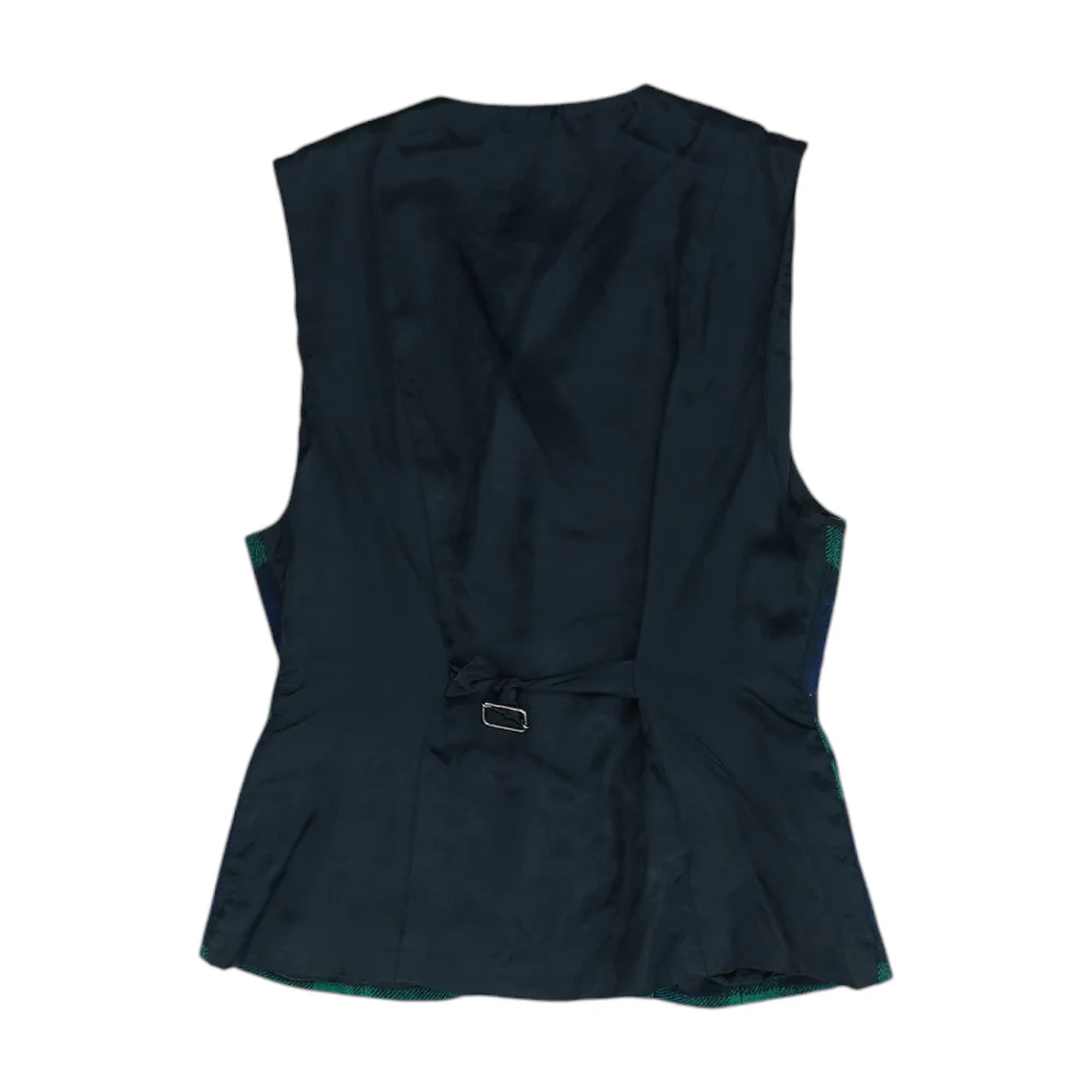Multi Plaid Casual Vest - Image 2