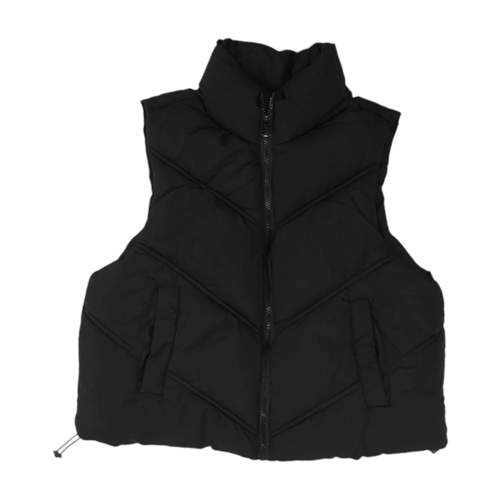 Black Solid Active Vest