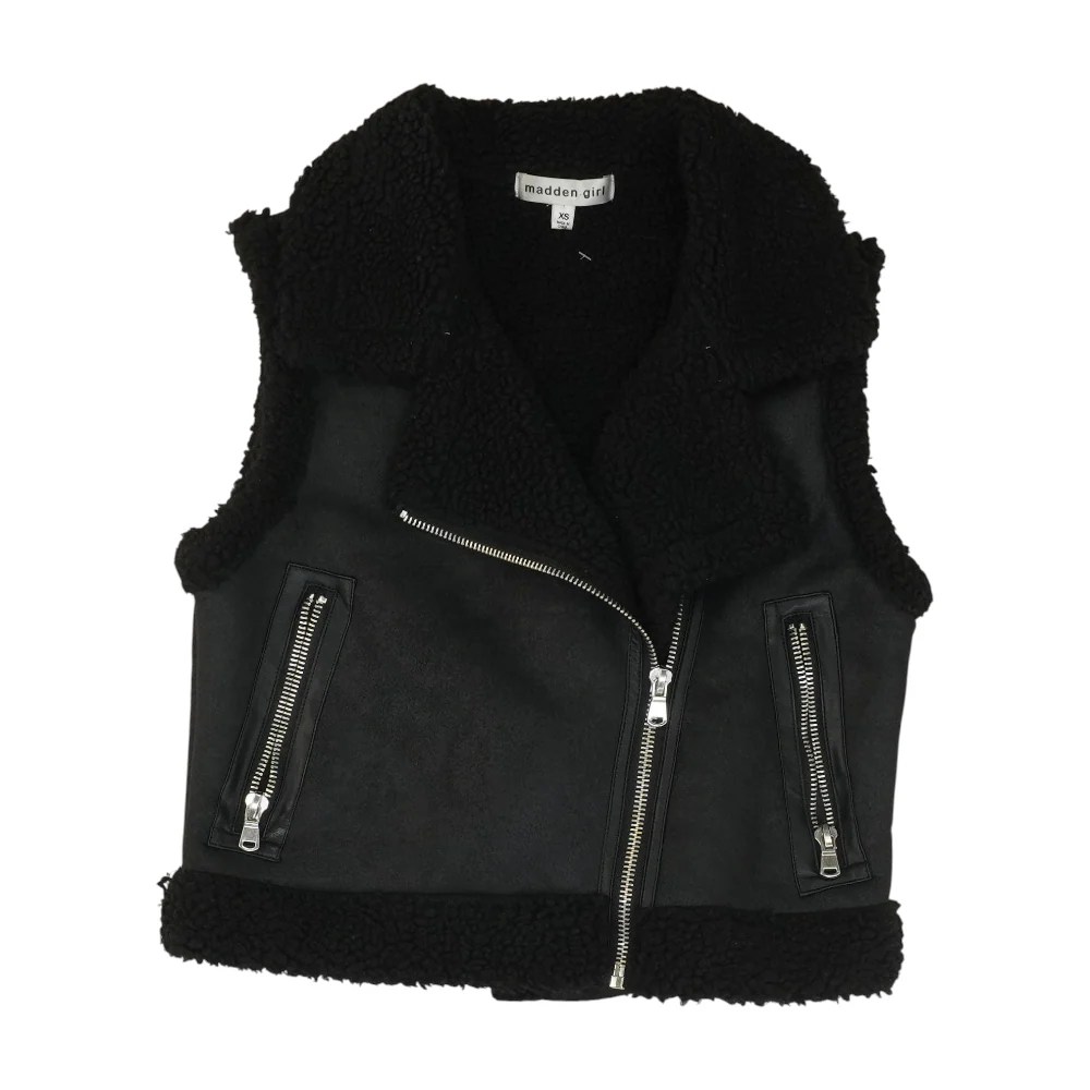 Black Solid Active Vest