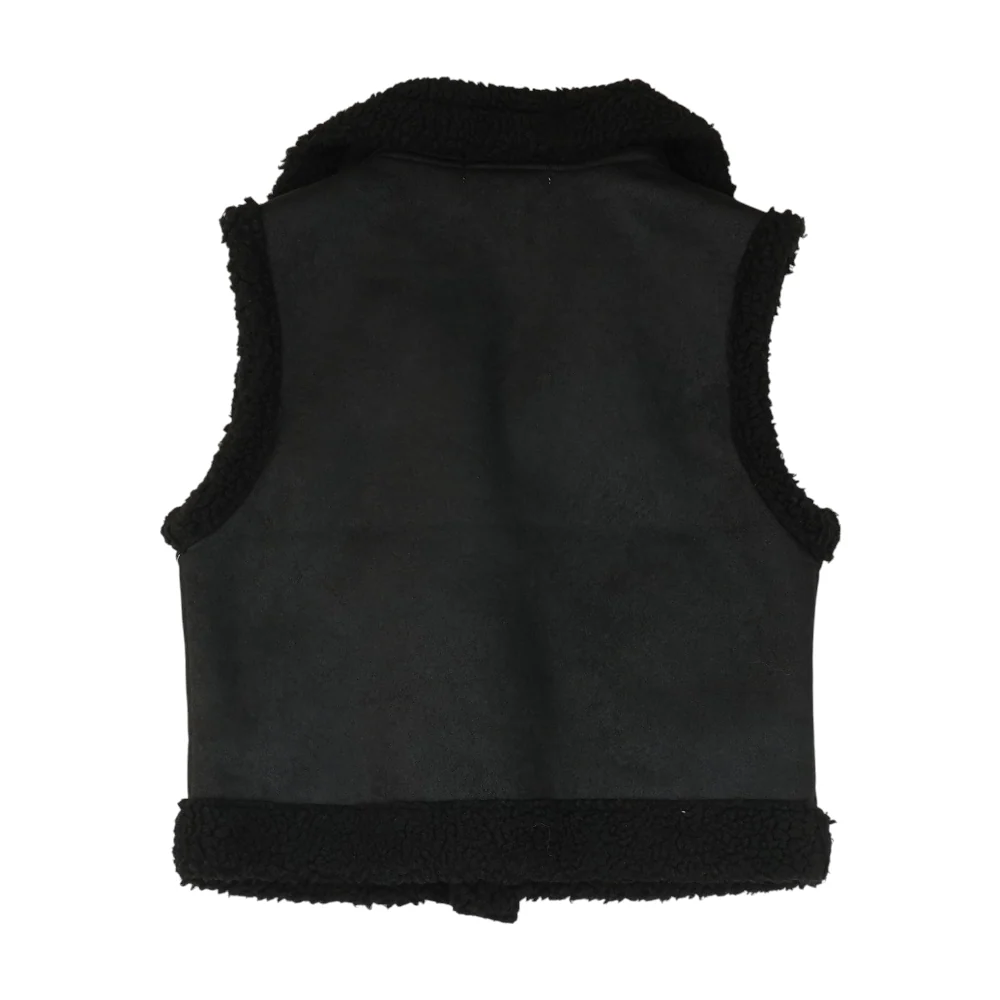 Black Solid Active Vest - Image 2