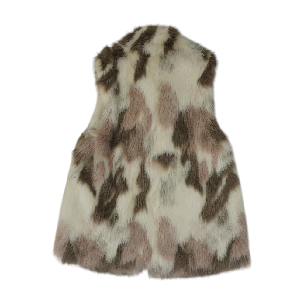 Beige Animal Print Active Vest - Image 2