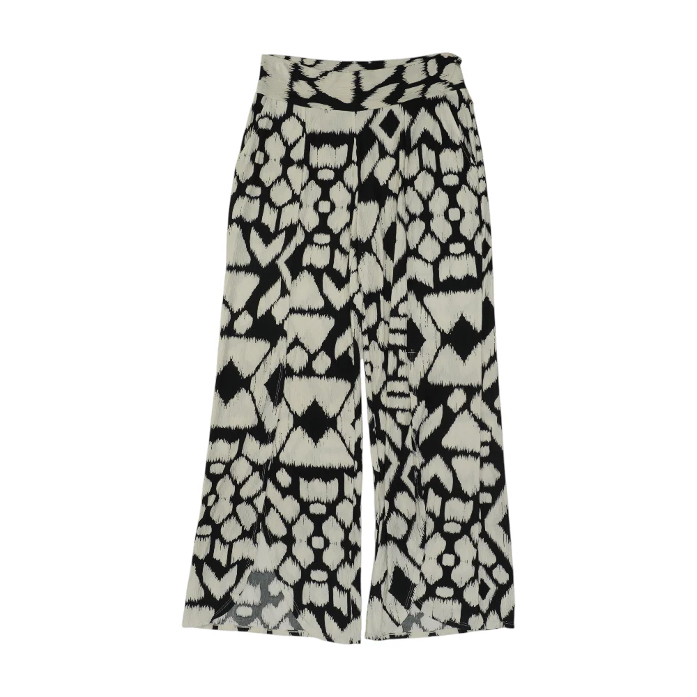 Black Abstract Regular Pants - Image 2