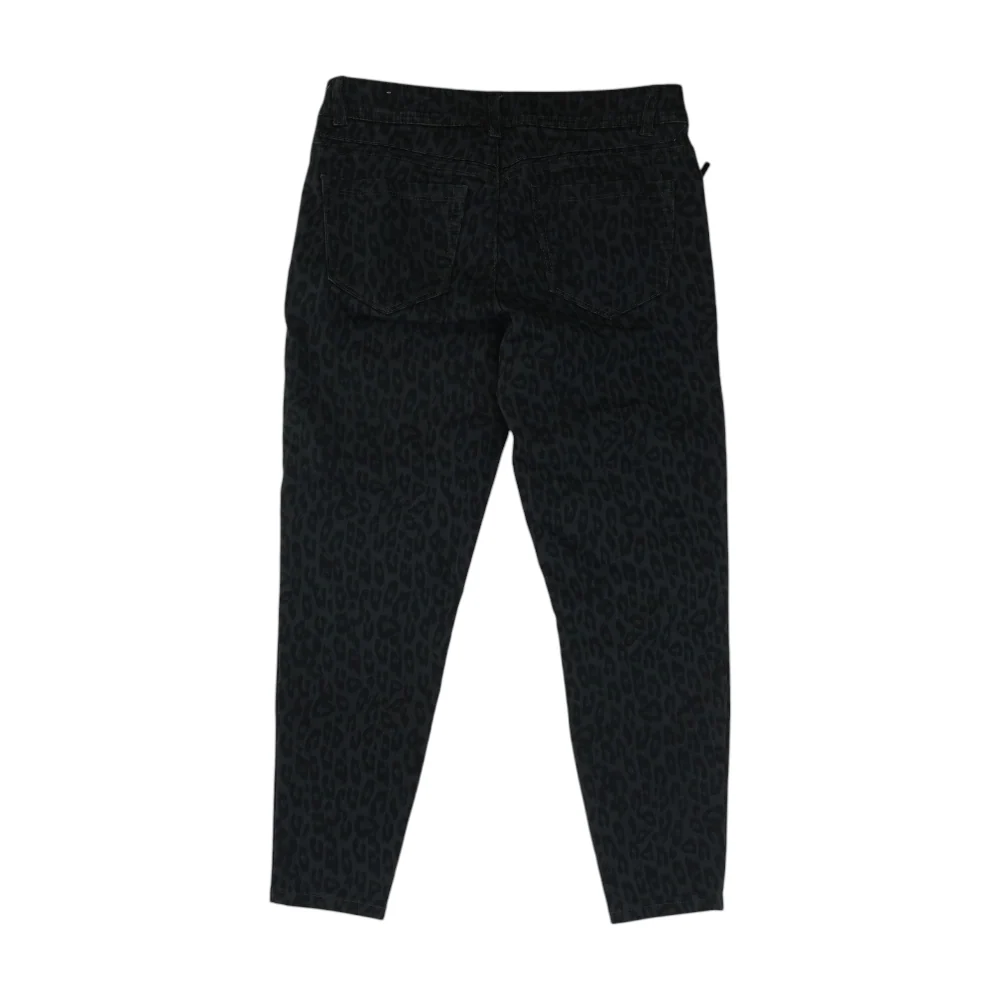 Gray Petite Animal Print Tapered Pants - Image 2