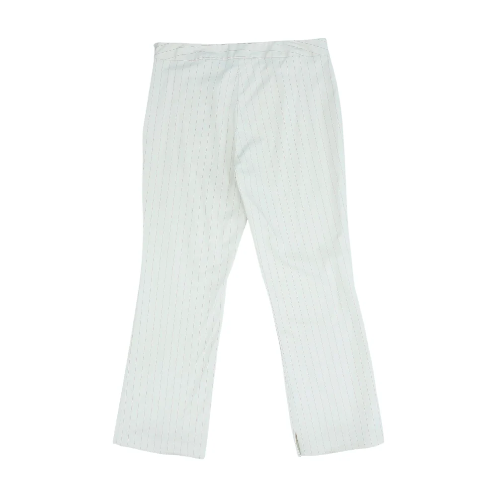 Beige Striped Regular Pants - Image 2