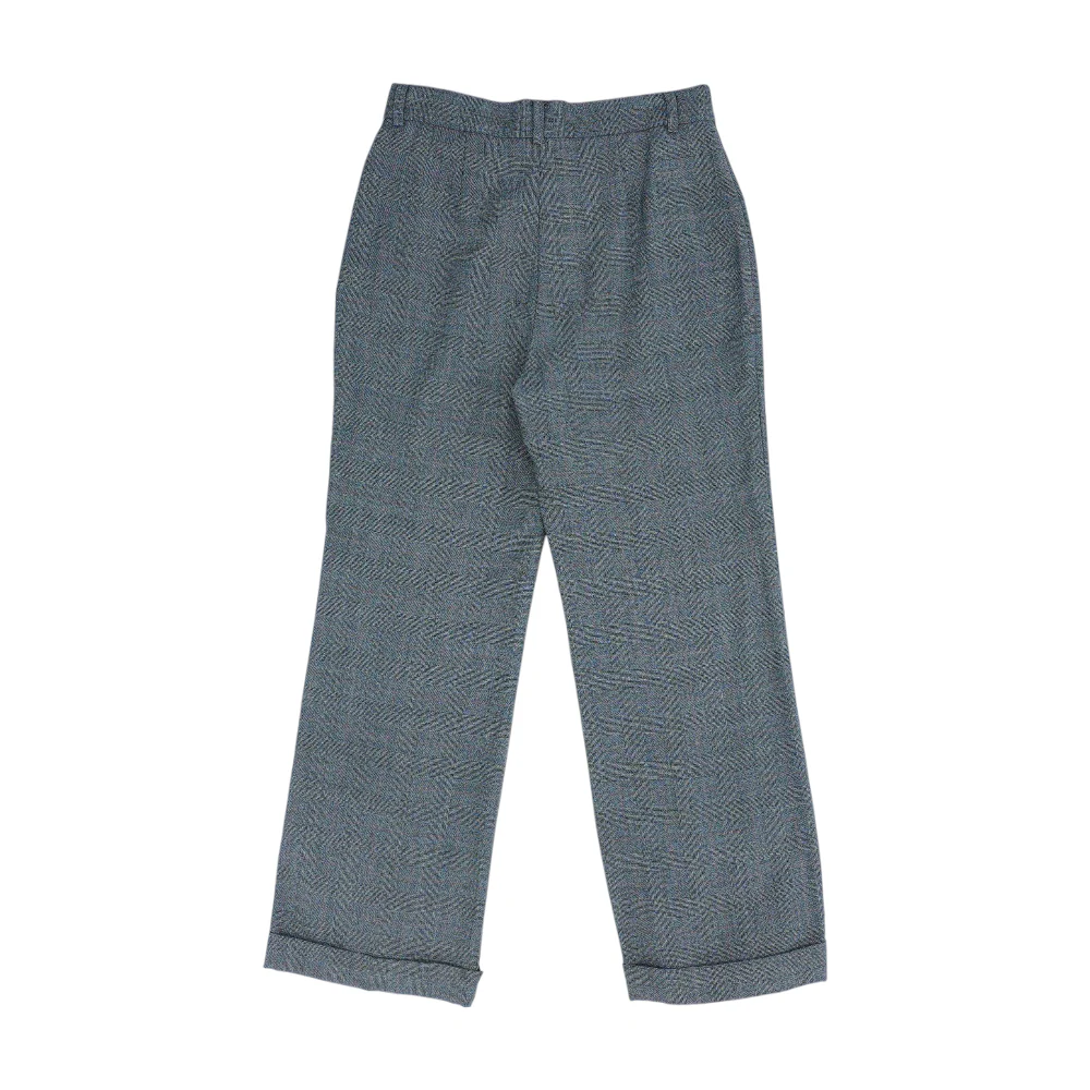 Gray Plaid Regular Pants - Image 2