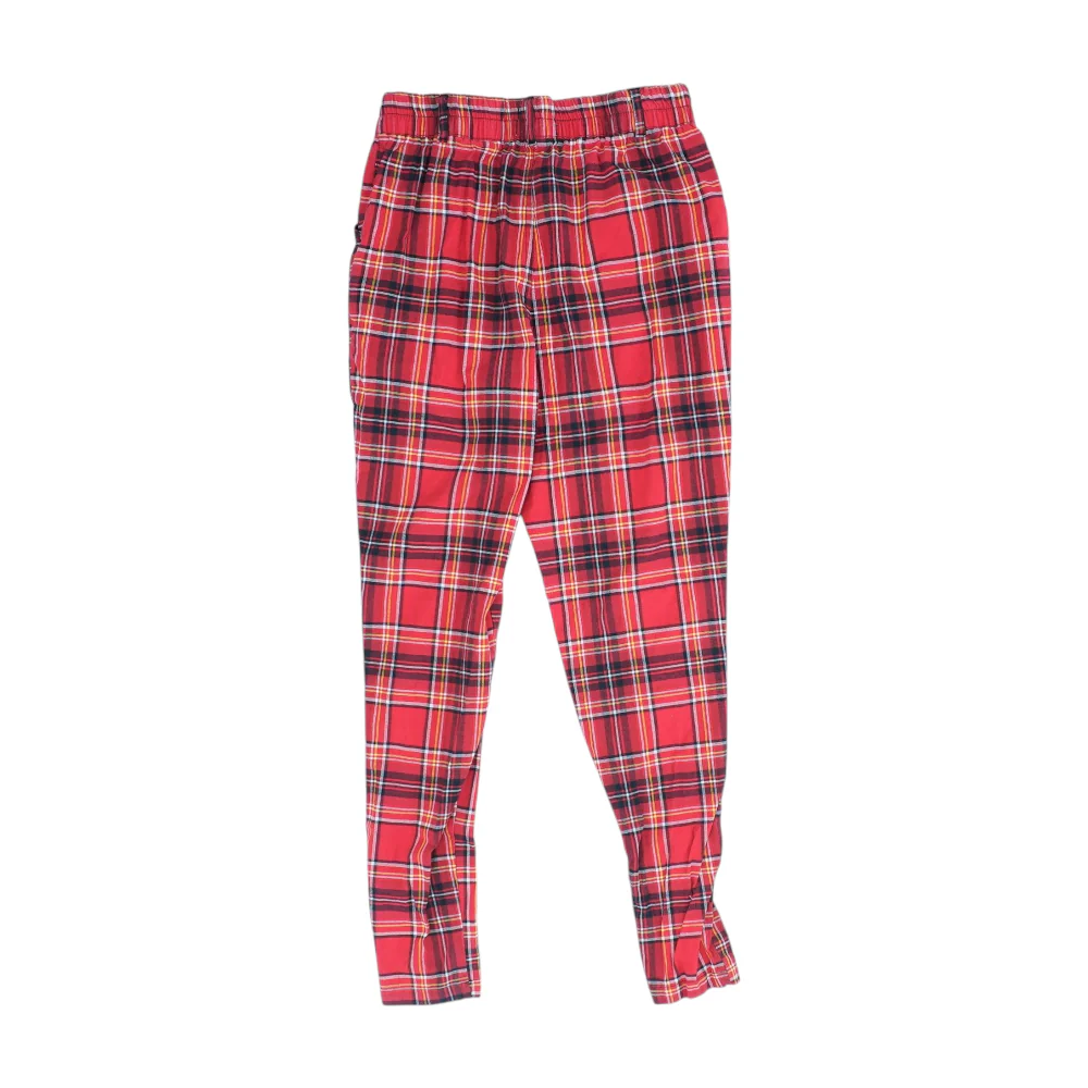 Red Plaid Tapered Pants - Image 2