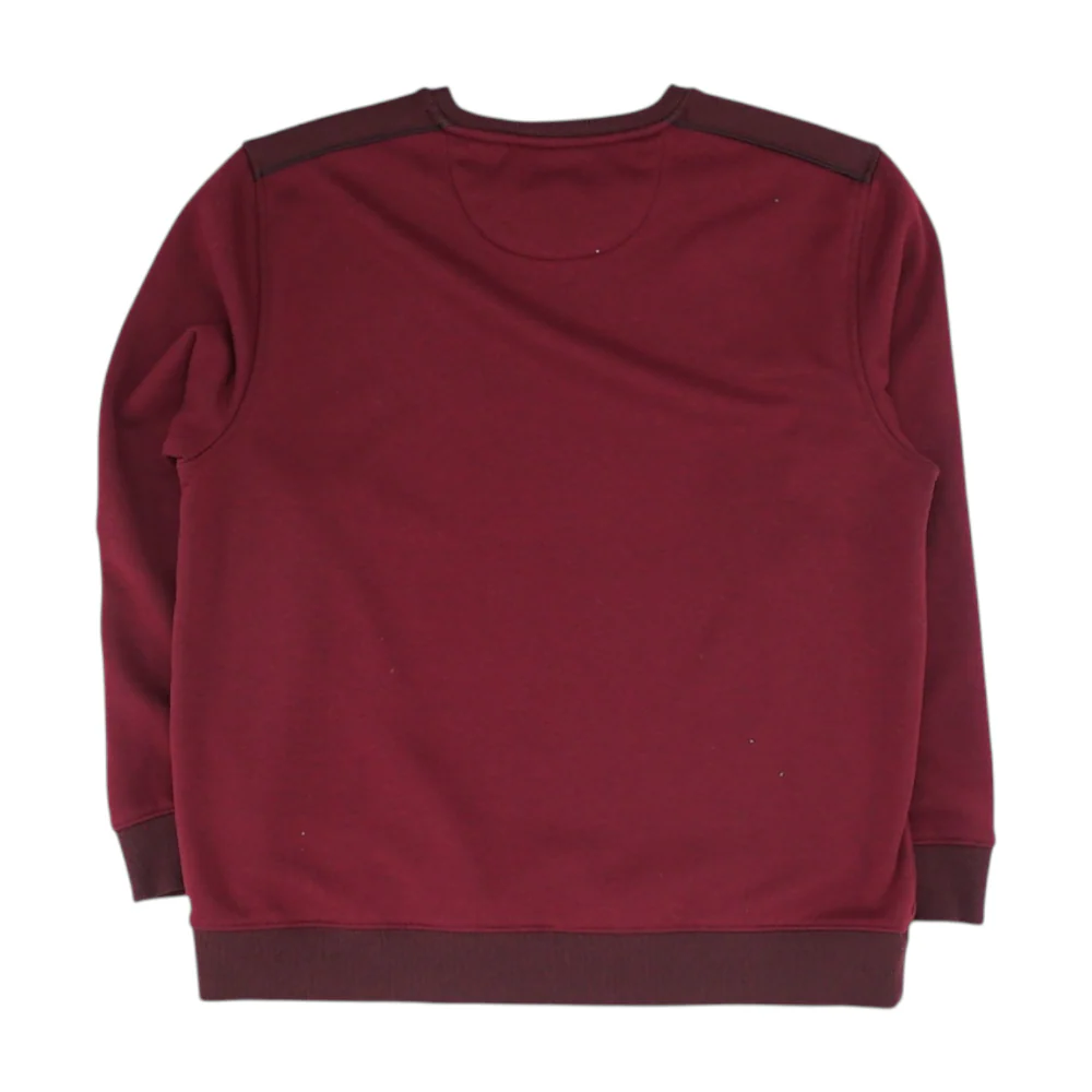 Maroon Solid Sweatshirt Pullover - Image 2