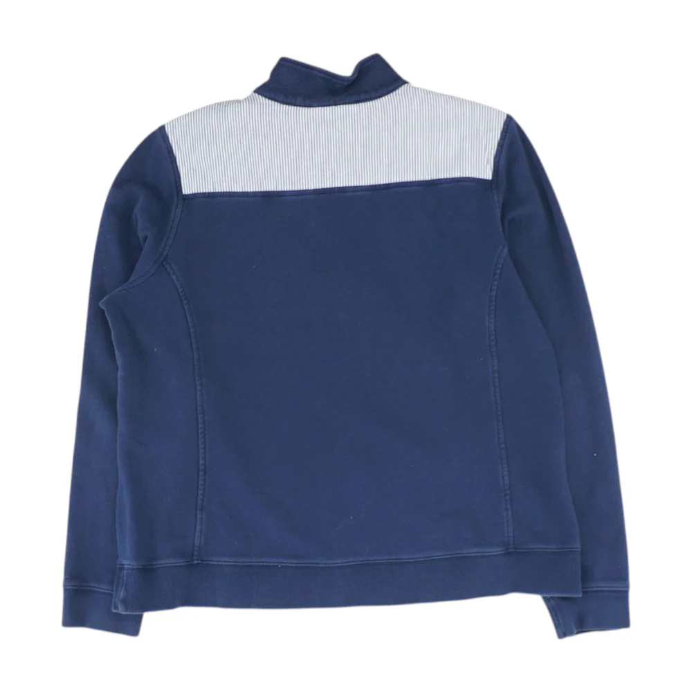Navy Color Block 1/4 Zip Pullover - Image 2