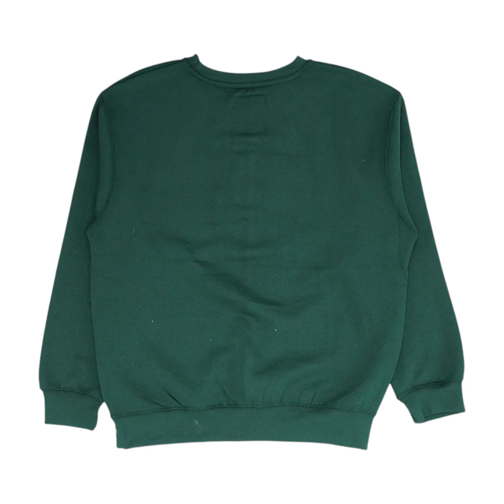Green Solid Sweatshirt Pullover - Image 2