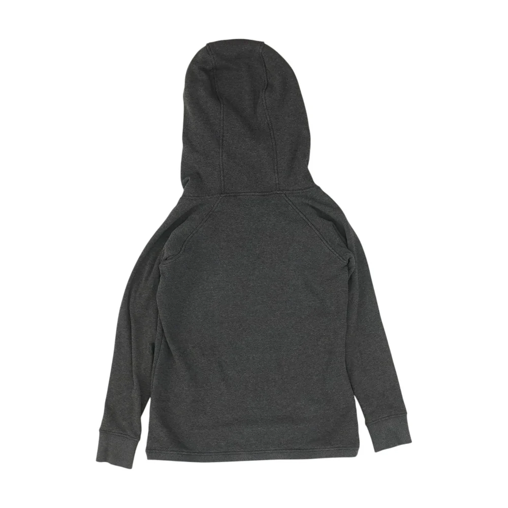 Gray Solid Hoodie Pullover - Image 2