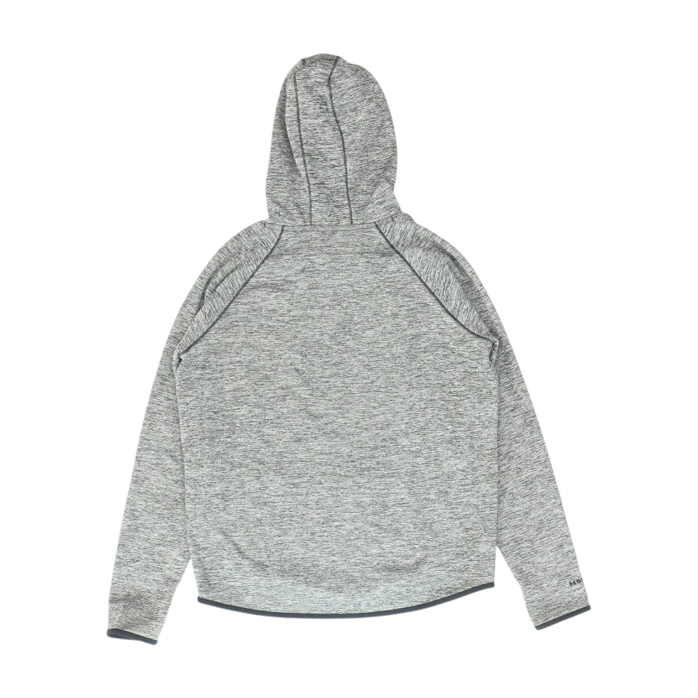 Gray Solid Hoodie Pullover - Image 2