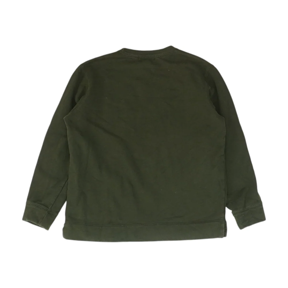 Olive Petite Solid Sweatshirt Pullover - Image 2